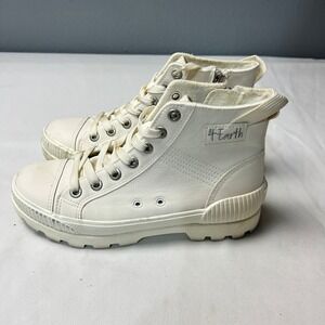 Blowfish Malibu High‎ Top Combat Boot Grunge Moto Side Zip Fashion Sneakers Sz 8
